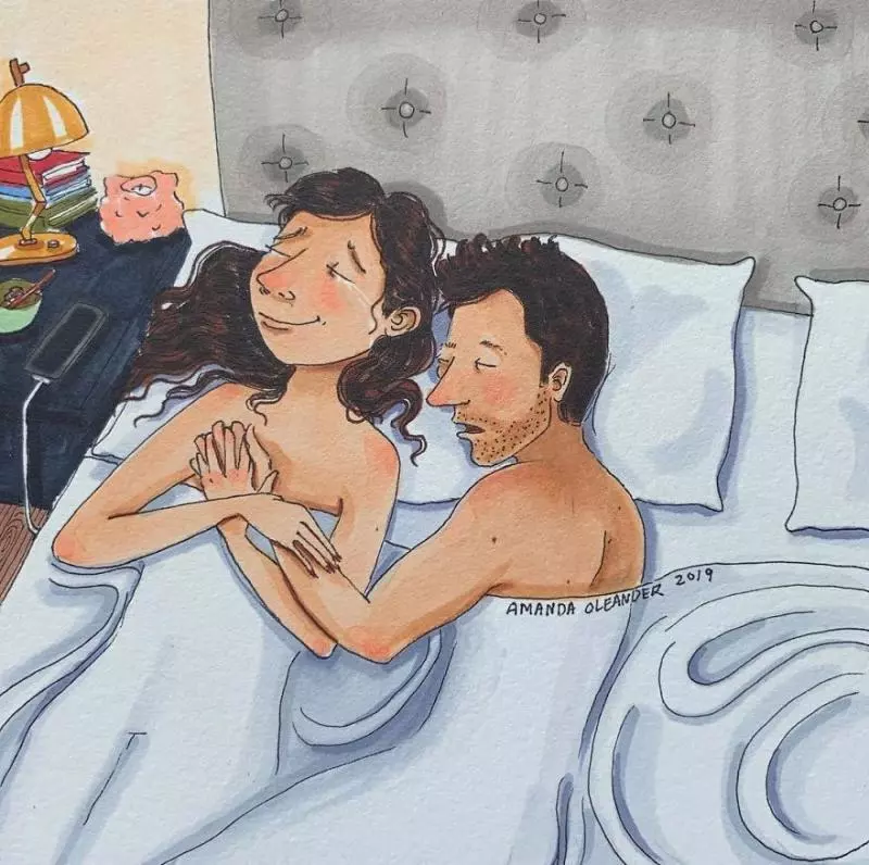 談速食愛情的不會懂 30張老夫老妻私底下的「超誠實相處插畫」