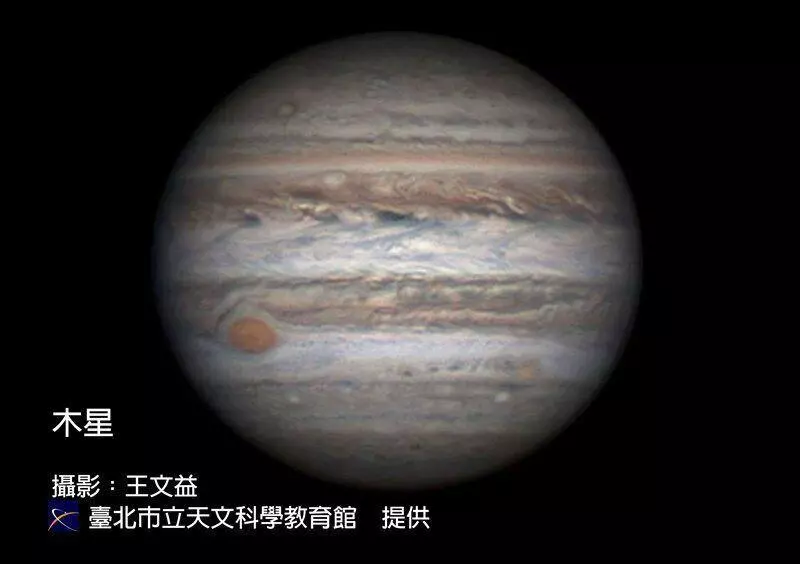 木星衝來了!明晚11:28離地球最近 可見瞳鈴眼般大紅斑