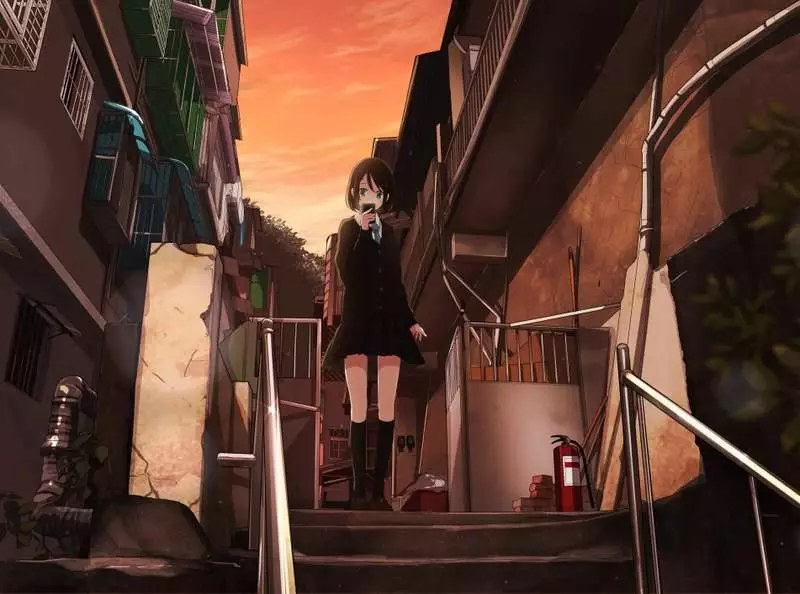 專業繪手把「照片變二次元風景」 超夢幻街道驚現「漫畫少女」網:真的是台灣嗎?
