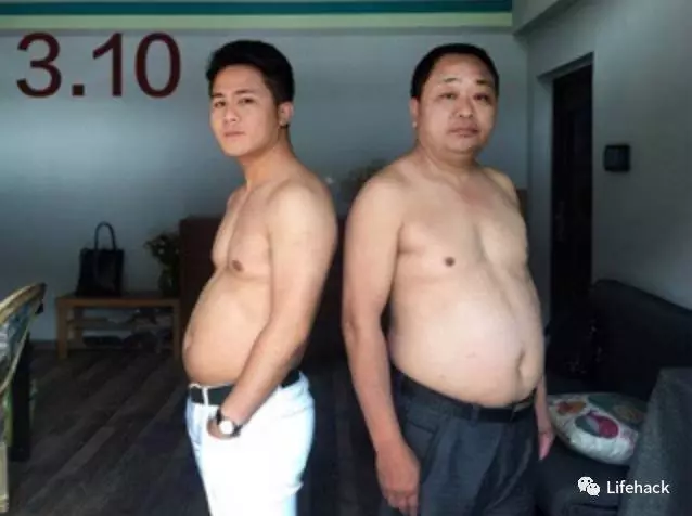 「當肉圓父子變成天菜父子」蛻變過程完整大公開:有六塊腹肌帥慘了