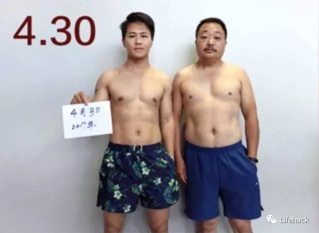 「當肉圓父子變成天菜父子」蛻變過程完整大公開:有六塊腹肌帥慘了