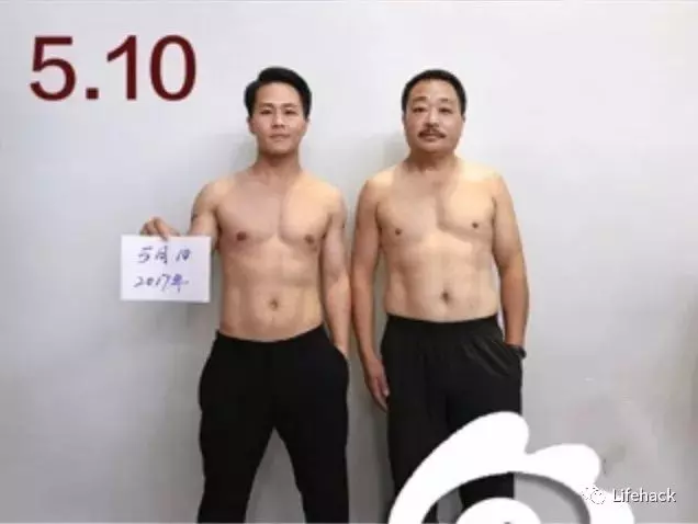 「當肉圓父子變成天菜父子」蛻變過程完整大公開:有六塊腹肌帥慘了
