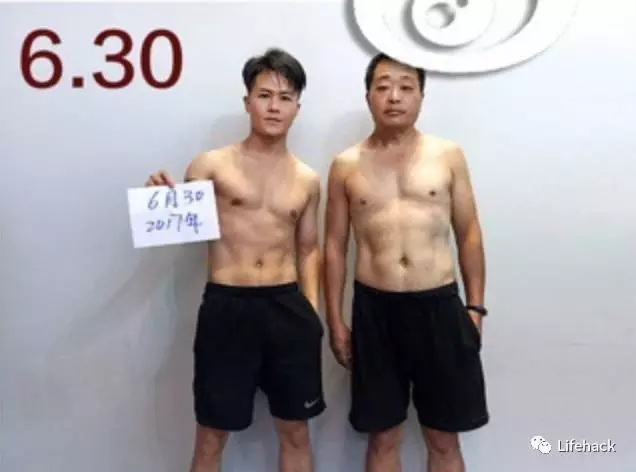 「當肉圓父子變成天菜父子」蛻變過程完整大公開:有六塊腹肌帥慘了