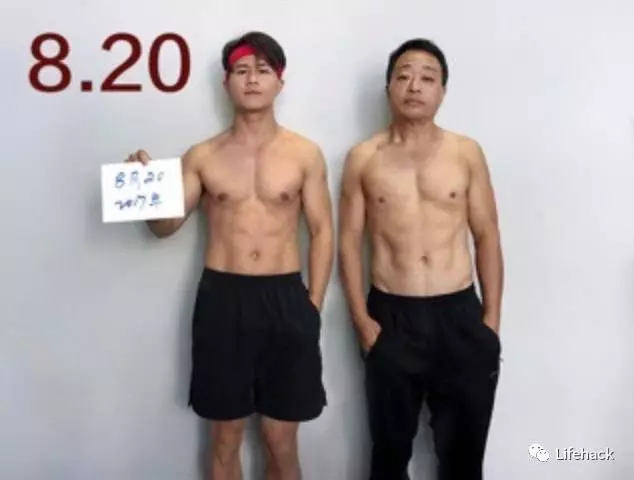 「當肉圓父子變成天菜父子」蛻變過程完整大公開:有六塊腹肌帥慘了