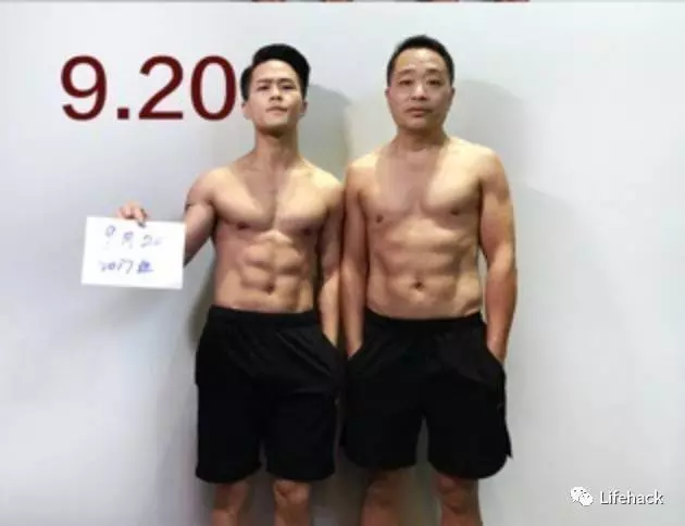 「當肉圓父子變成天菜父子」蛻變過程完整大公開:有六塊腹肌帥慘了