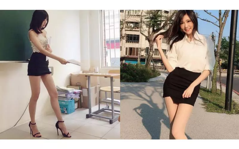 下課老師偷偷脫外套，教室內大放送「超逆天美腿」...同學看暈：強制轉大人