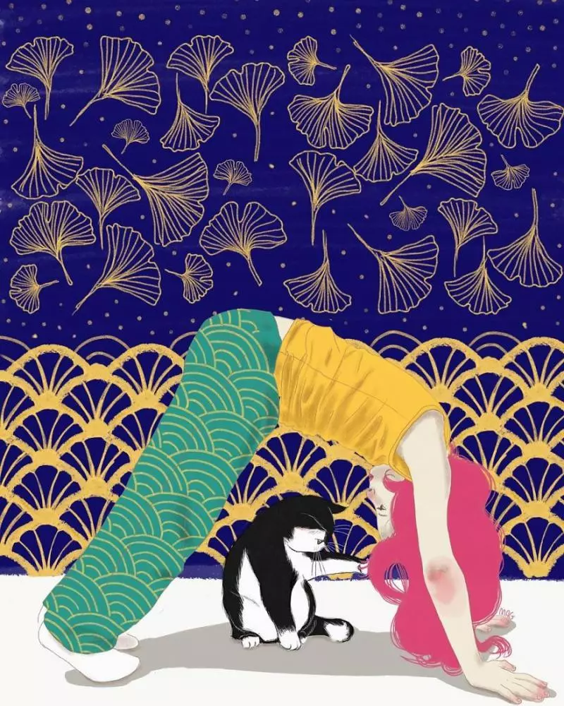 義大利插畫家畫出「30個貓咪的真實日常」 貓奴被萌哭:就是這種幸福感