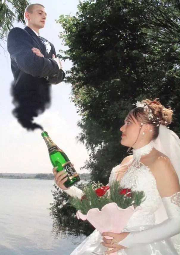 俄羅斯人的幽默好難懂… 30張「非主流過頭」的結婚照