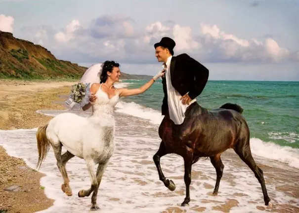 俄羅斯人的幽默好難懂… 30張「非主流過頭」的結婚照