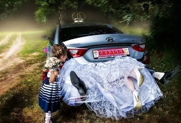 俄羅斯人的幽默好難懂… 30張「非主流過頭」的結婚照