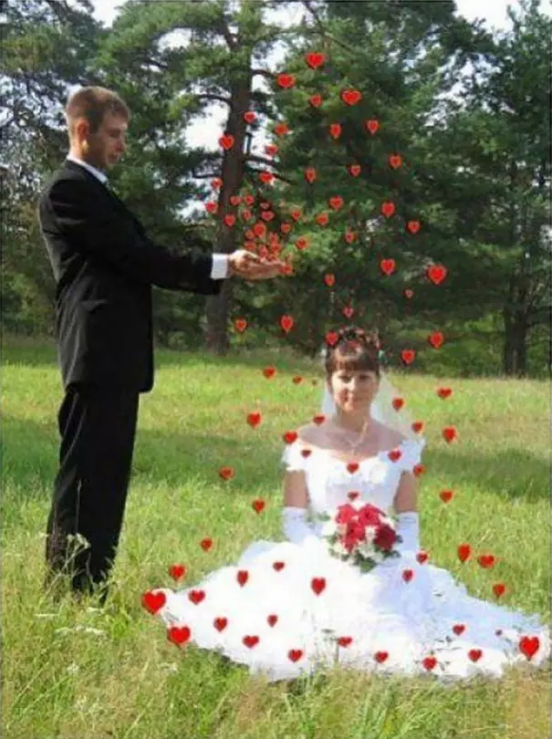 俄羅斯人的幽默好難懂… 30張「非主流過頭」的結婚照