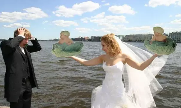 俄羅斯人的幽默好難懂… 30張「非主流過頭」的結婚照