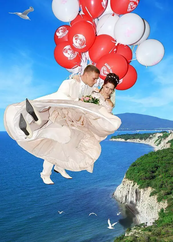 俄羅斯人的幽默好難懂… 30張「非主流過頭」的結婚照
