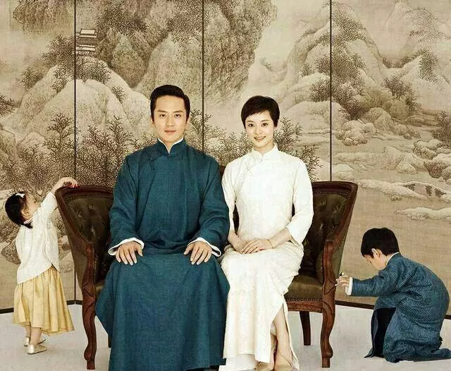 明星全家福大盤點!杜江一家以大眼睛著稱,陸毅一家以腿霸屏