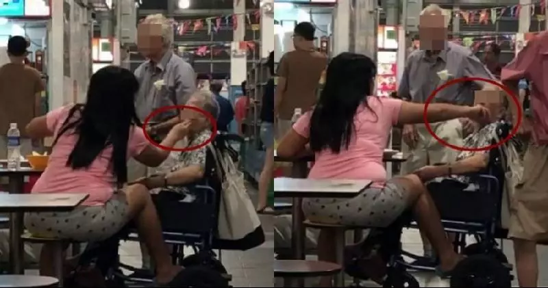 【恐怖Kakak公然虐待阿嬤】大力捏手捏胸摳嘴巴,阿嬤害怕到一句話都不敢說!(內有視頻)