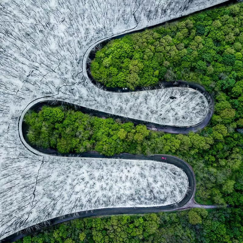 平時看不見的風景 30張「飄浮在空氣中」才能看到的空拍美照