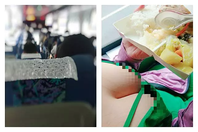 太邪惡的視角了,這已經不是吃不吃便當的問題了 女乘客「上帝視角」曝光