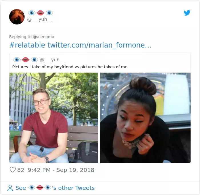 人與人的信任呢? 20張「女友拍 VS 男友拍」心酸對比好想噴淚QQ