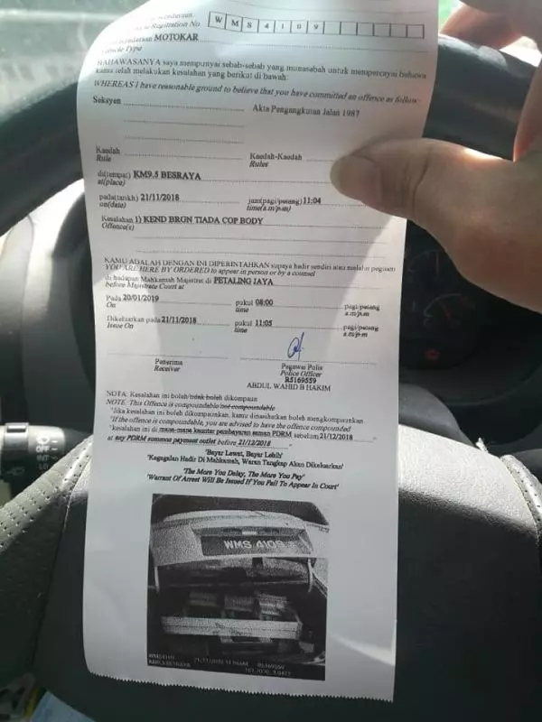 【車尾箱放工具】男子炮轟警方開罰單!網民打臉:車主自己找來的!