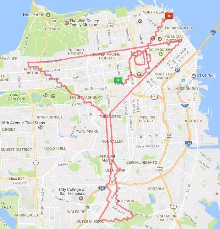 神人邊跑步「偷在城市畫畫」用上帝視角才看的到 他透露關鍵:跑遠一點