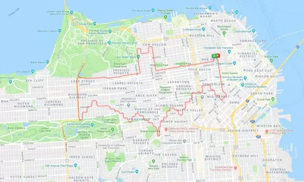 神人邊跑步「偷在城市畫畫」用上帝視角才看的到 他透露關鍵:跑遠一點