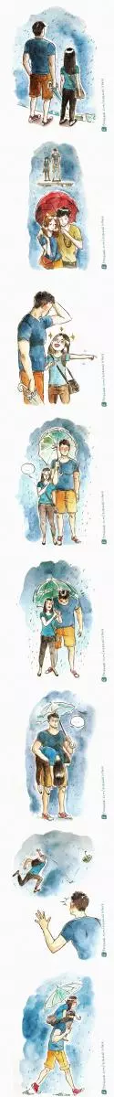 笑死人的「情侶插畫」被閃瞎也沒關係 天然呆男友有夠白目又好笑啊