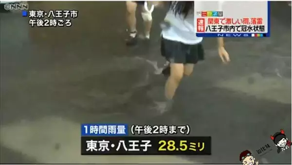 日本電視台歪了?颱風天不拍災情,鏡頭狂掃「女高中生」淋濕模樣!