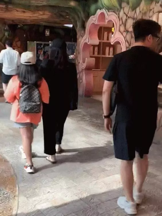 王岳倫陪同李湘母女韓國游,尾隨其後似保鏢,李湘被韓國人扶著走