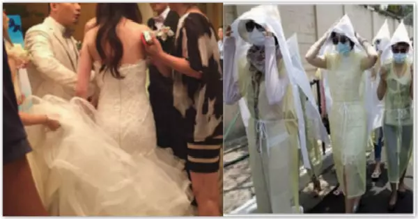 受邀參加高中女同學的婚禮,我們為了報復「全部穿喪服」出席….新郎知道真相後一切都毀了!