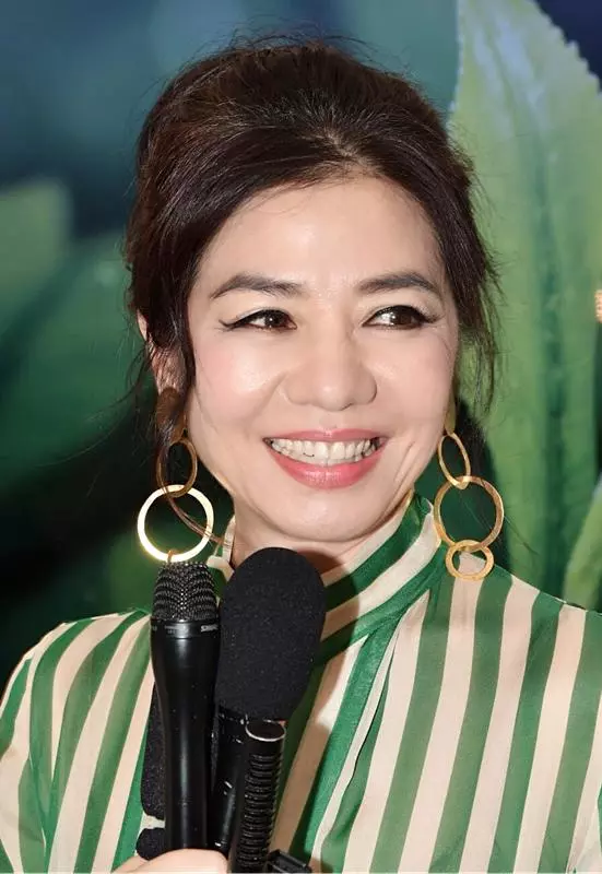 59歲鍾楚紅現身活動,「綠色連衣裙」優雅大氣,無懼「臉上皺紋」自帶貴婦感!
