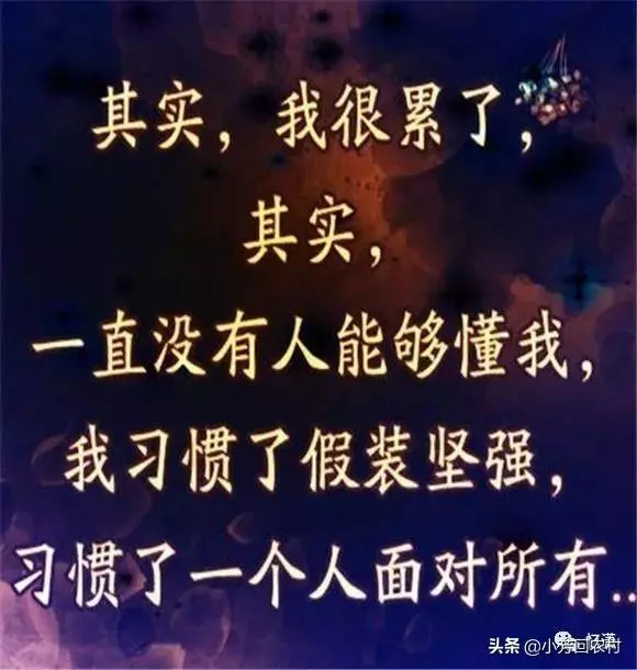 真的很累,心裡有很多事,不是不願說,而是說了也沒用
