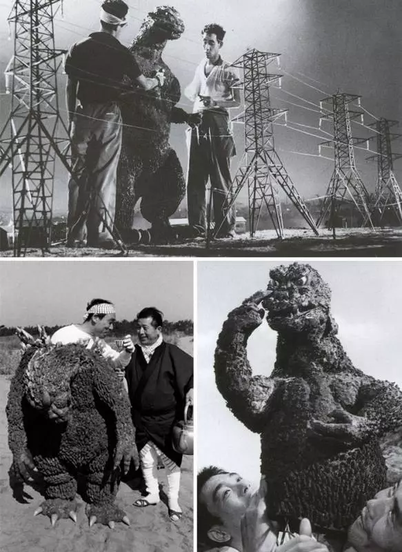 20部經典電影背後的「秘密花絮照」曝光 《侏儸紀公園》的恐龍原來都是人扮的!