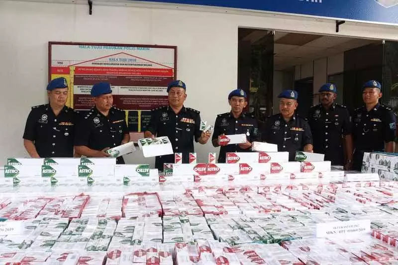 【今年最大宗案件】由2個國家犯罪集團操控,水警破逾602令吉走私品!
