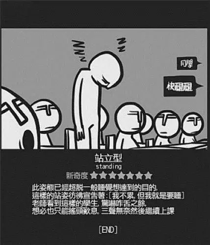大家在讀書時期時有沒有看過什麼特別的打瞌睡方式呢?