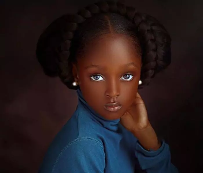 世界最美女孩! 6歲黑人女童肖像驚艷世界:凡間真的有天使