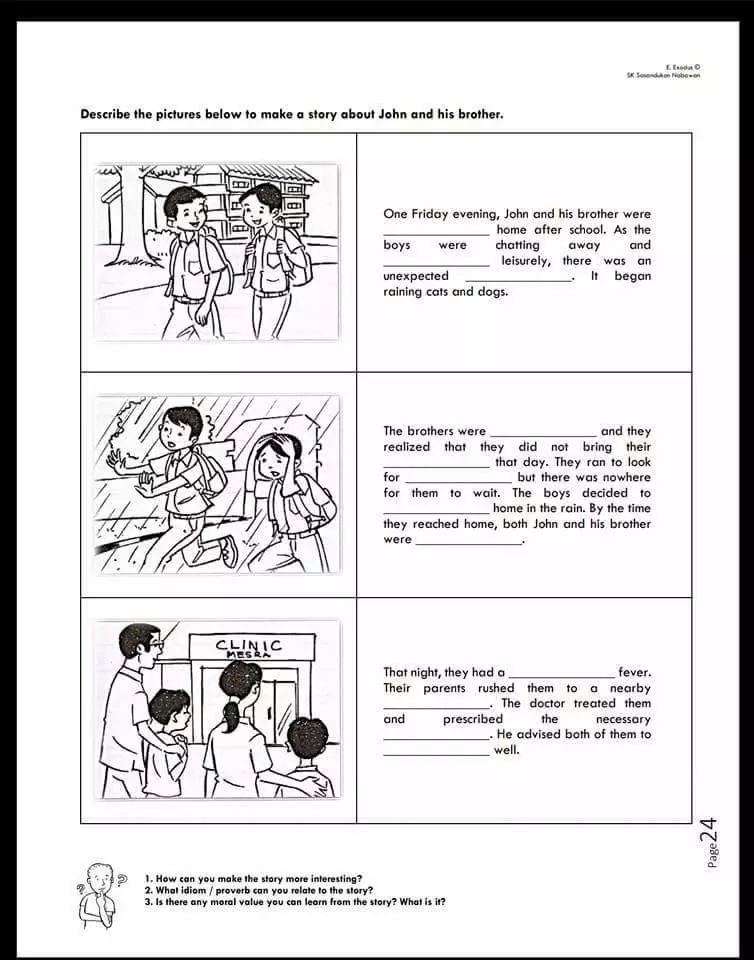 ENGLISH PAPER 2 (SECTION C)WRITING ESSAY 英文作文模組練習