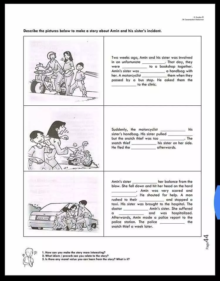 ENGLISH PAPER 2 (SECTION C)WRITING ESSAY 英文作文模組練習