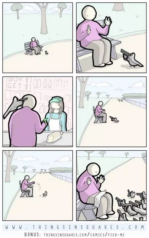 15張深度黑色幽默動物黑暗面漫畫!