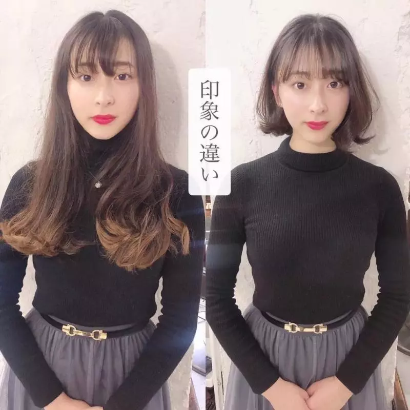 15位日本妹子剪髮前後對比,告訴你什麼叫換髮型