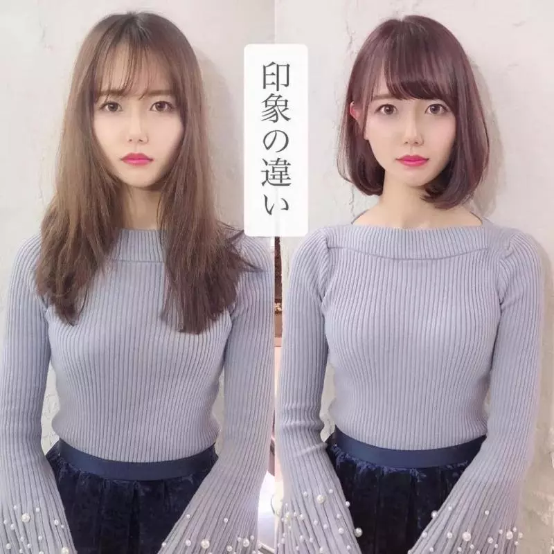 15位日本妹子剪髮前後對比,告訴你什麼叫換髮型