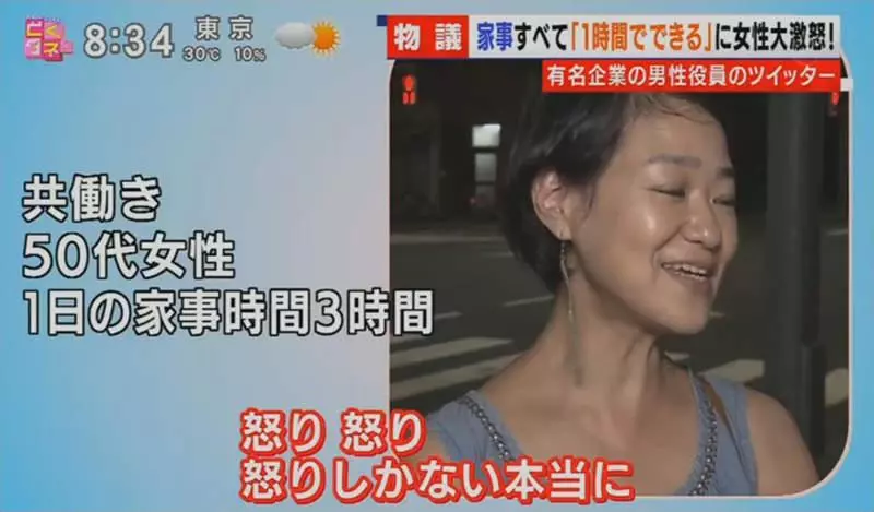 《男女家事標準炎上》做家事一天只需一小時?知名企業高層讓全日本家庭主婦氣炸了