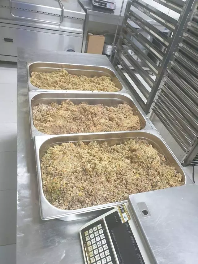 五星級酒店每天扔200斤食物,大廚挑選60斤做狗糧,分給救助站狗狗吃