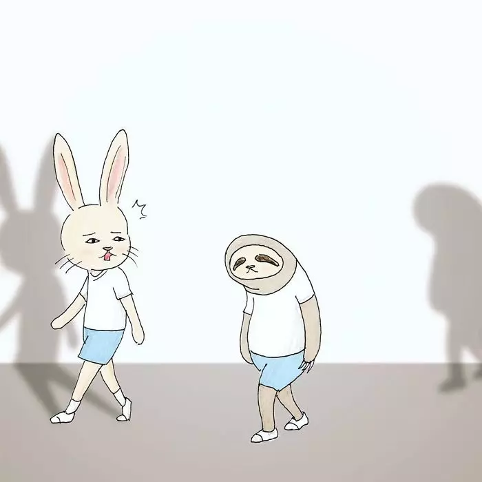 等到都老了!19張「樹懶的日常」幽默插畫 連影子也比別人慢超好笑