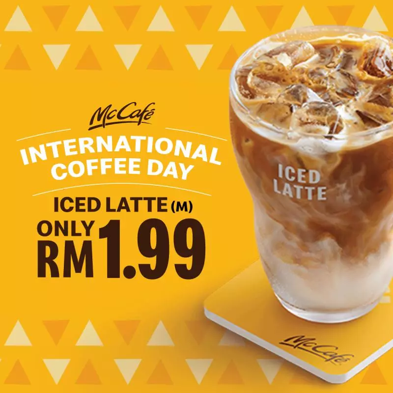 還便宜過Kopitiam的咖啡!McCafe 現磨咖啡 – Iced Latte☕竟然只需RM1.99!