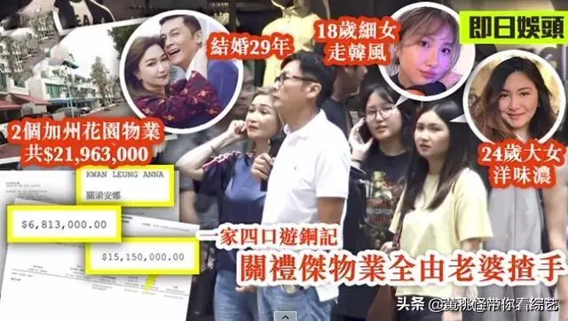「與梁朝偉是同學」關禮傑娶空姐老婆29年從未傳緋聞,「38年打拚財產全記妻名下」2女兒承襲高顏值!