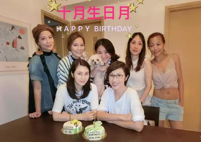 陳法蓉洪欣提前慶生,兩人都是十月份生日,照片被批P圖技術太差了!