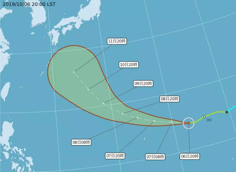 哈吉貝將轉強颱!海上水氣吸飽飽「大迴轉往北狂奔」 恐成超級颱風「國慶連假天氣出爐」