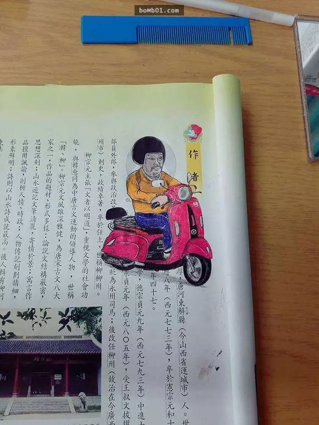 開超跑的李白你看過嗎竟一點違和感也沒有 網友大讚:這些孩子的繪畫天分太棒了