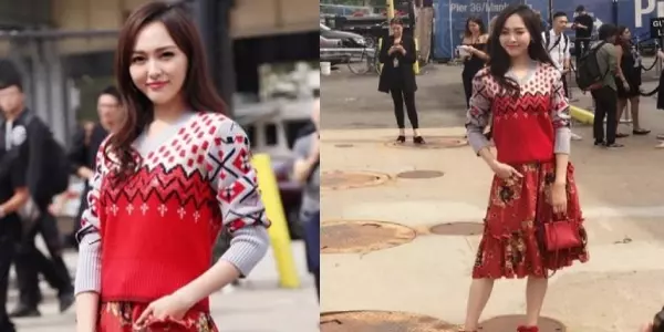 35歲唐嫣與32歲楊冪,同樣現身紐約街頭,1個美到爆棚,1個穿成俗妹!