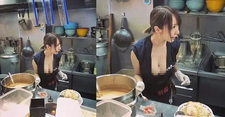 拉麵店店員一彎腰!逆天身材網友狂搜:找到店名要殺去了!